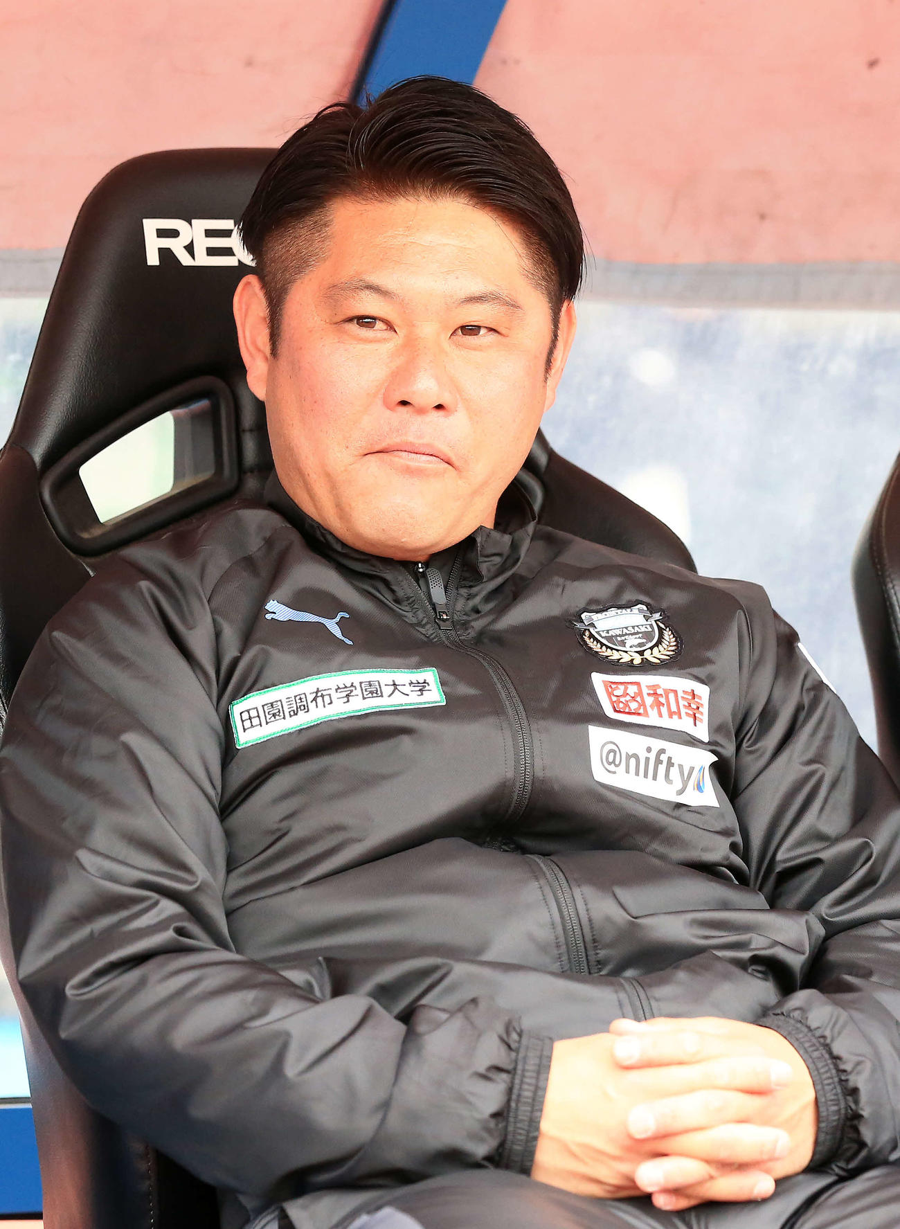 川崎F中山和也通訳（2018年3月10日撮影）