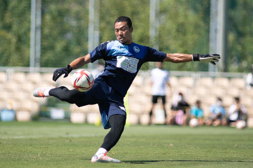 今シーズン、3度目のJリーガーとなるFC大阪GKの笠原淳（C）FC大阪
