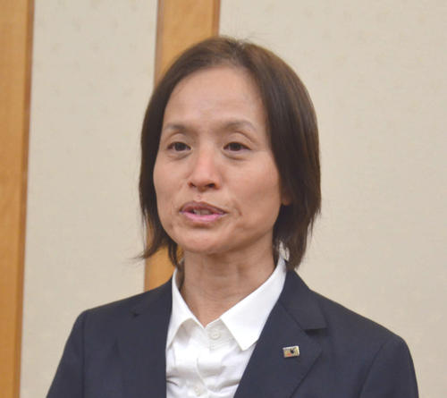 なでしこジャパン高倉麻子監督（2019年4月11日撮影）