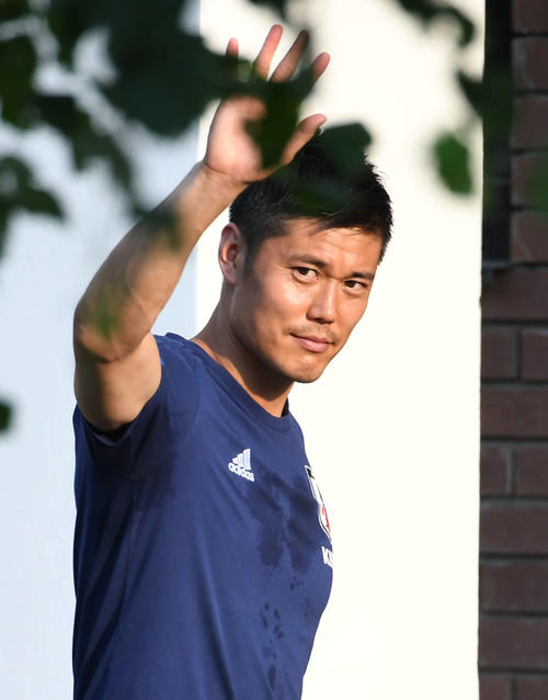 サッカー日本代表GK川島永嗣（18年7月3日撮影）