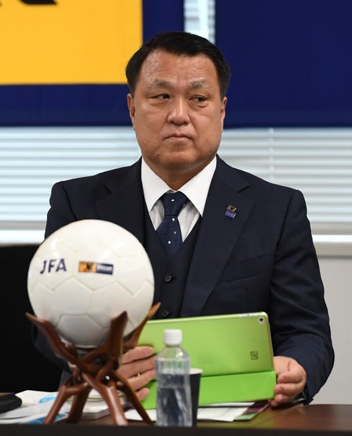 田嶋幸三会長（2018年7月26日撮影）
