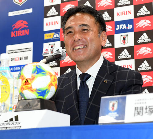 U－20の影山監督（2019年5月7日撮影）