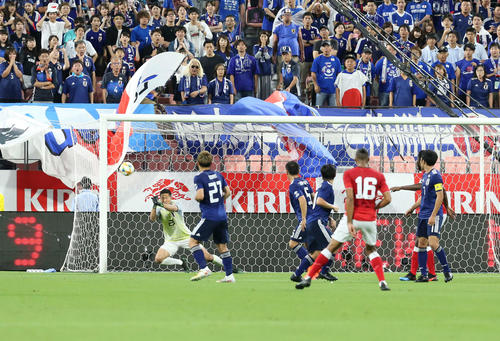 日本対トニリダード・トバゴ（撮影・河野匠）　