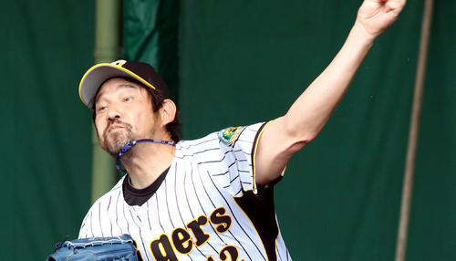 元阪神の下柳剛氏（2010年2月11日撮影）