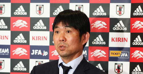 南米選手権2019を終え、大会を振り返る森保監督（撮影・足立雅史）