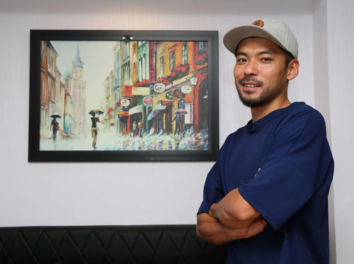 ミャンマー代表について語ったジェガビン・ユナイテッドFCの松本（撮影・河野匠）