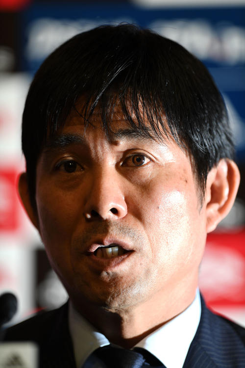 選考理由について語る森保監督（撮影・横山健太）
