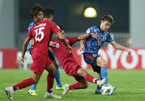 U－23日本対U－23カタール　食野亮太郎（撮影・前田充）