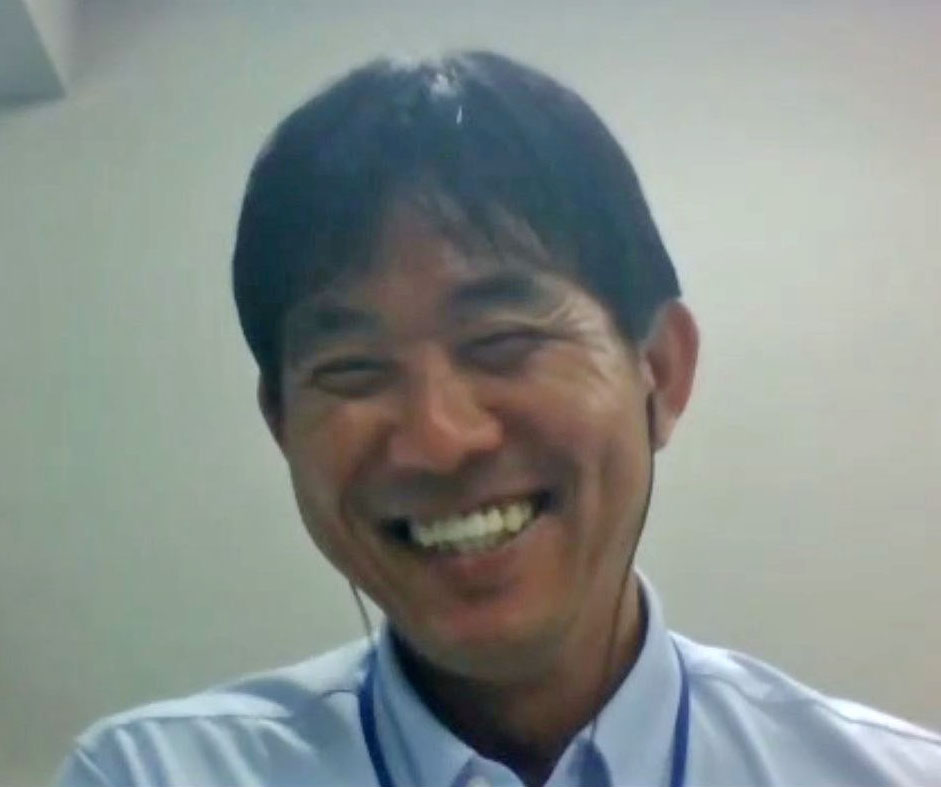 サッカー日本代表と東京五輪男子代表の兼任継続が決まり、オンラインで取材に応じる森保監督（共同）