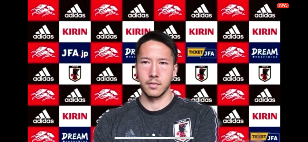 オンライン取材に応じる日本代表GKシュミット・ダニエル