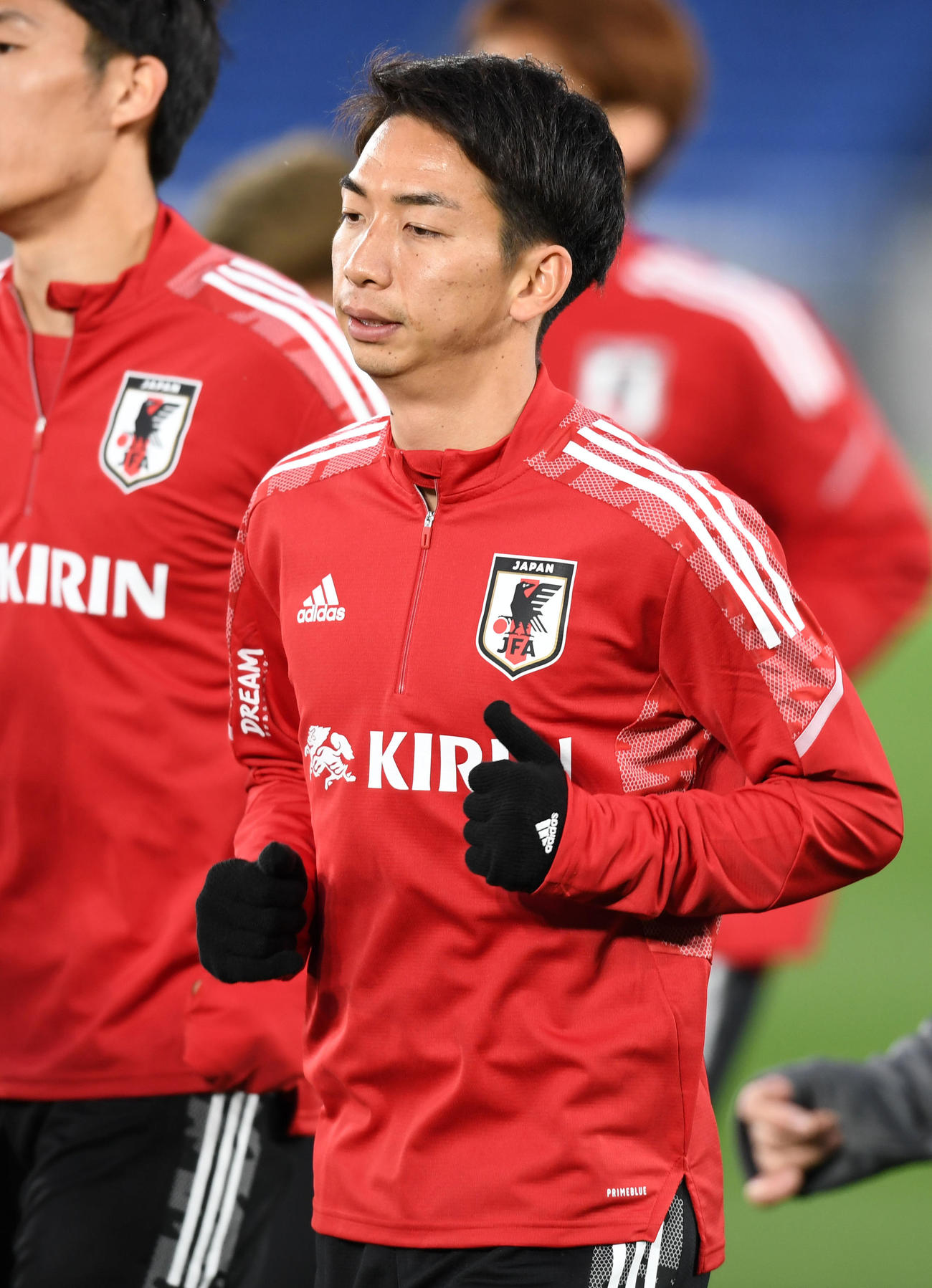 ランニングをする川辺（撮影・横山健太）