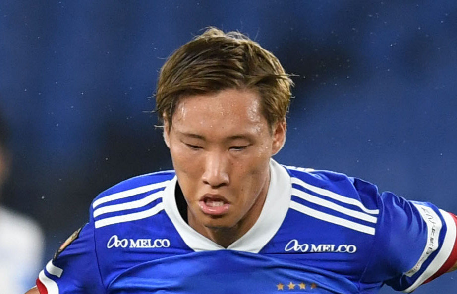 横浜DF畠中（20年7月撮影）