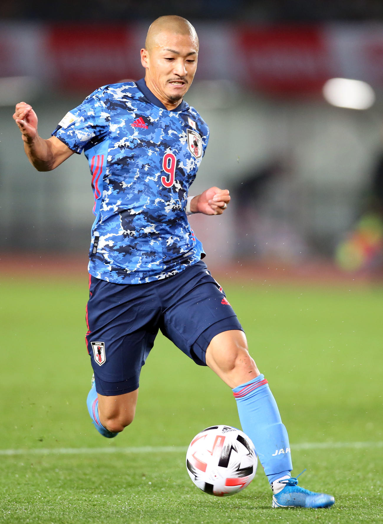 U22ジャマイカ戦で攻め込む前田大然（2019年12月撮影）