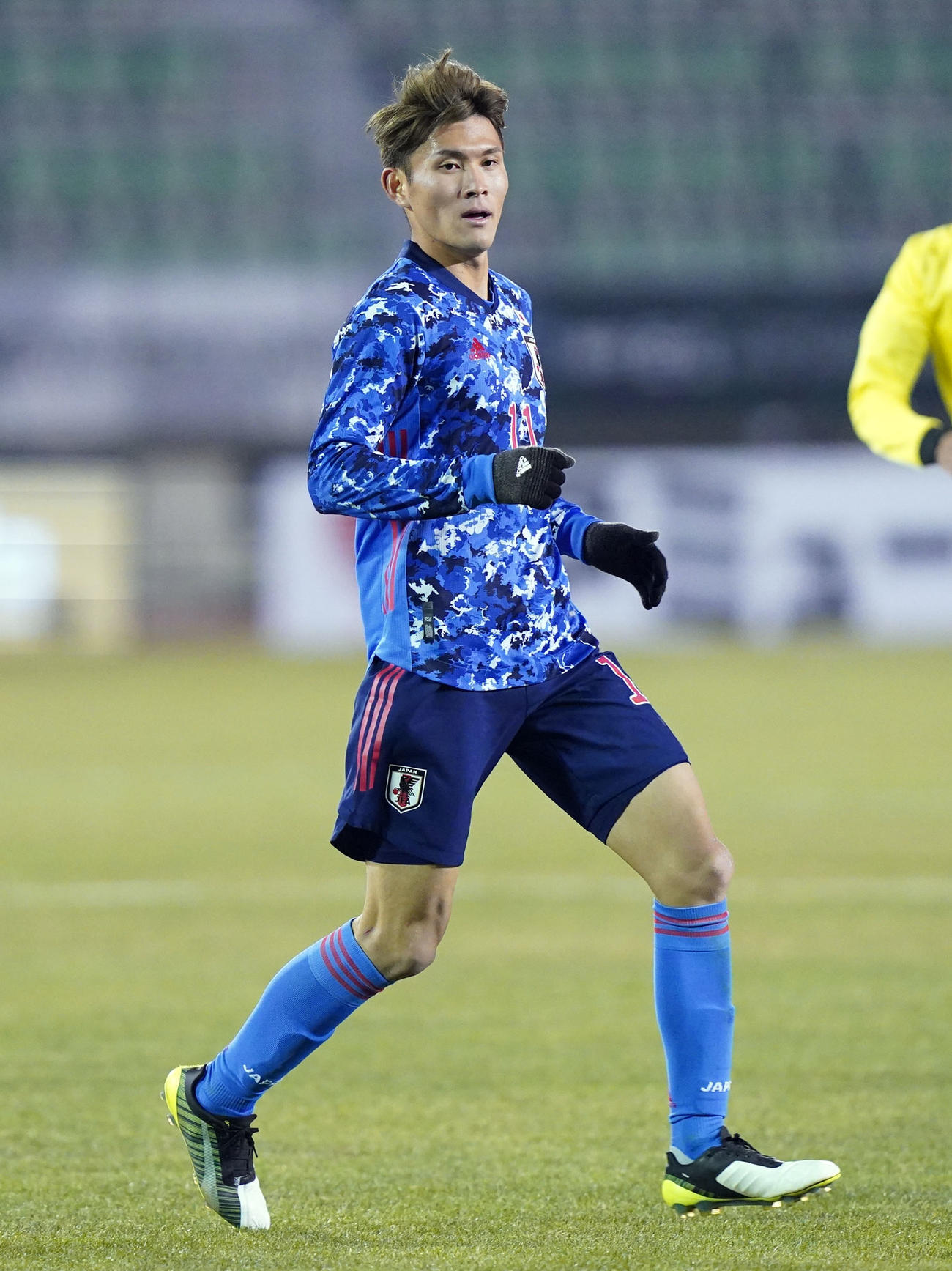 E－1サッカー選手権香港戦で先発出場した田川亨介（2019年12月撮影）