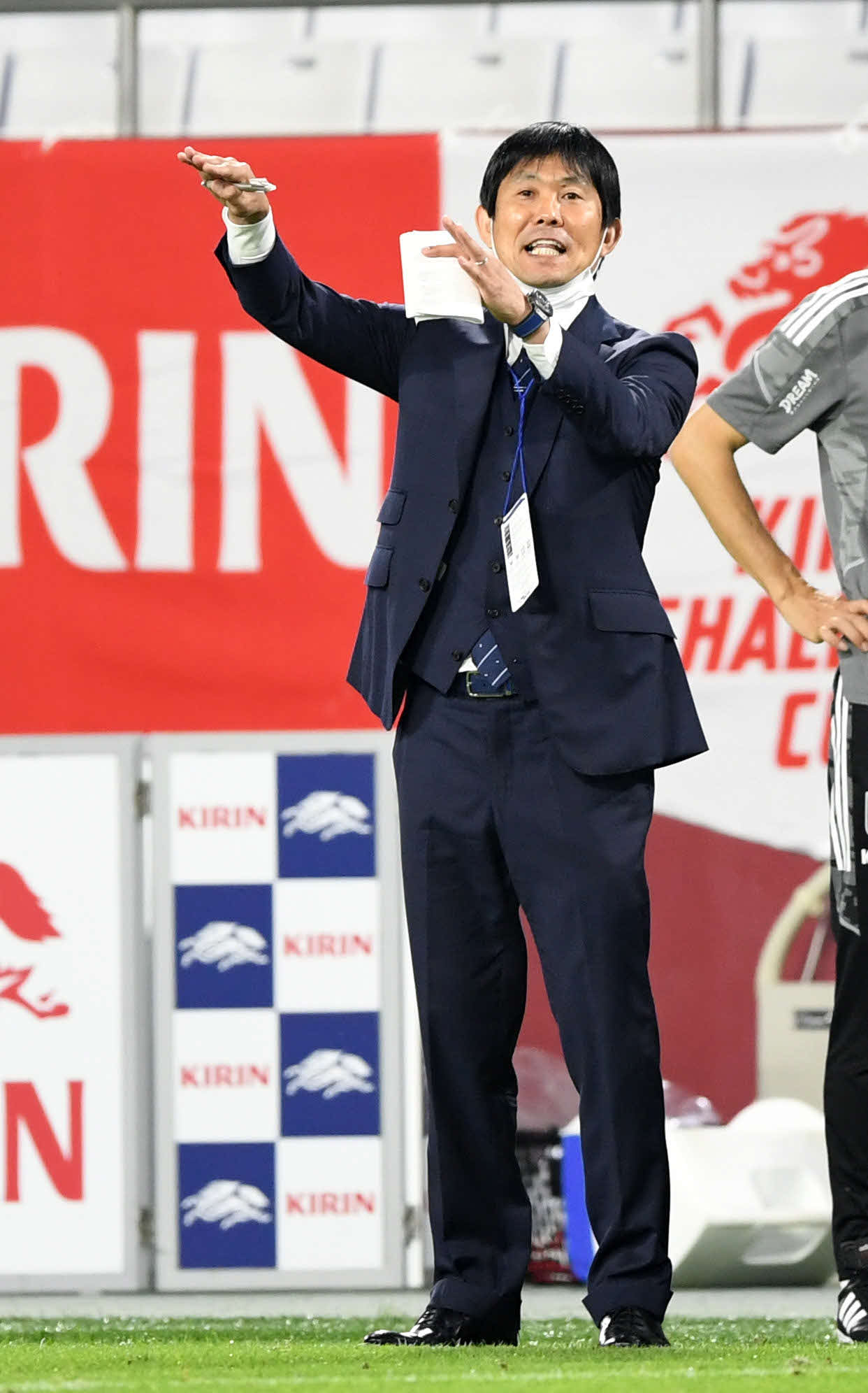 日本対セルビア　後半、（撮影・横山健太）