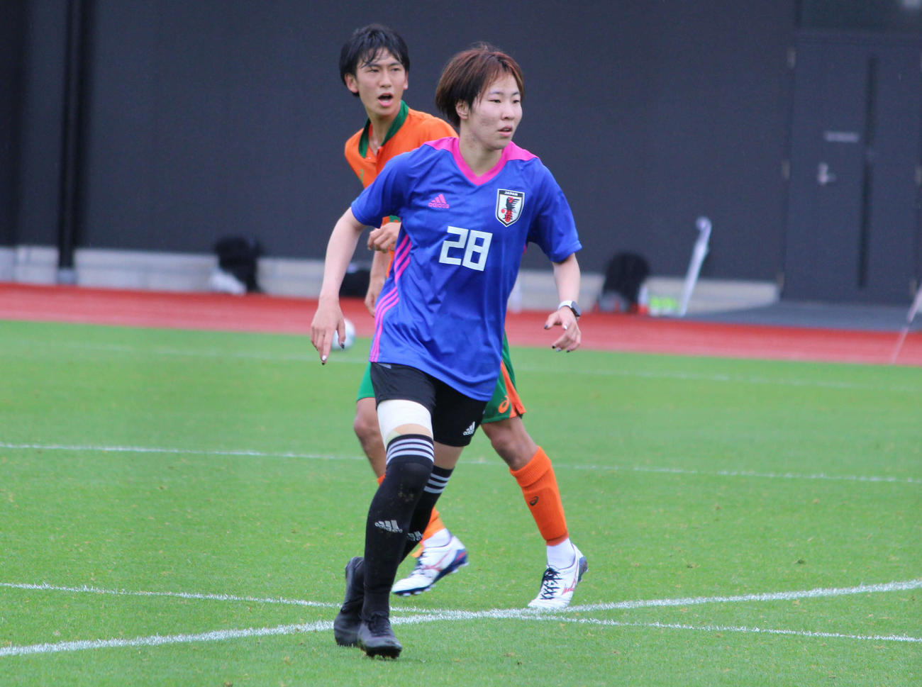 練習試合で同点ゴールを決めたMF遠藤純