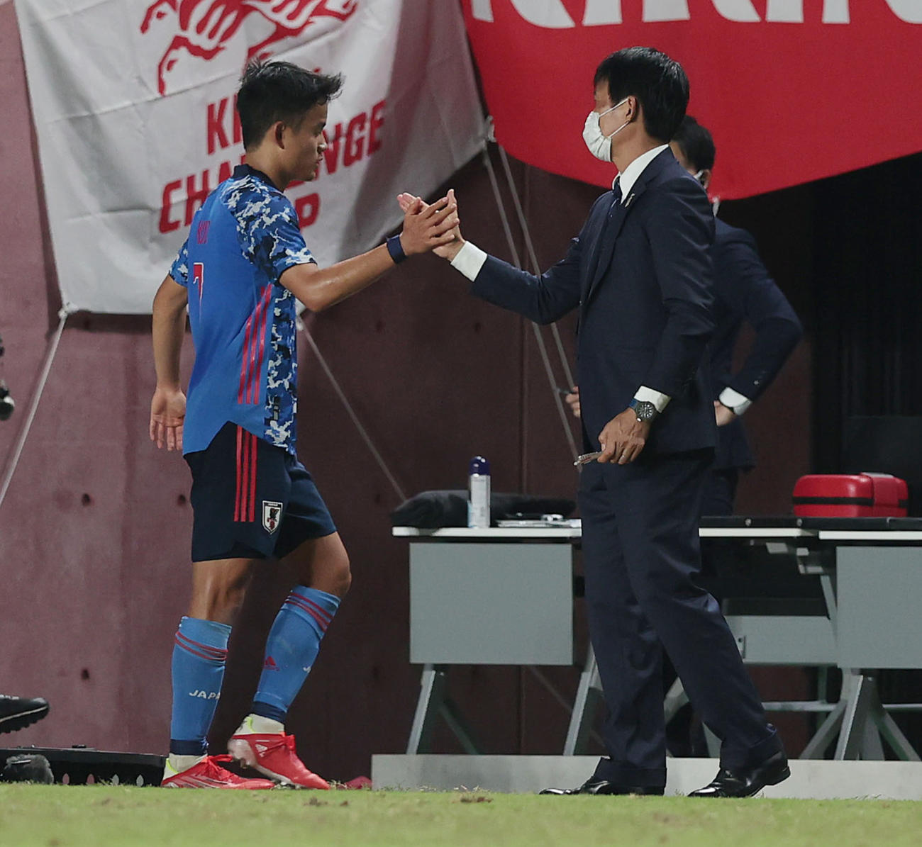 U－24日本対U－24ホンジュラス　後半、（撮影・前田充）