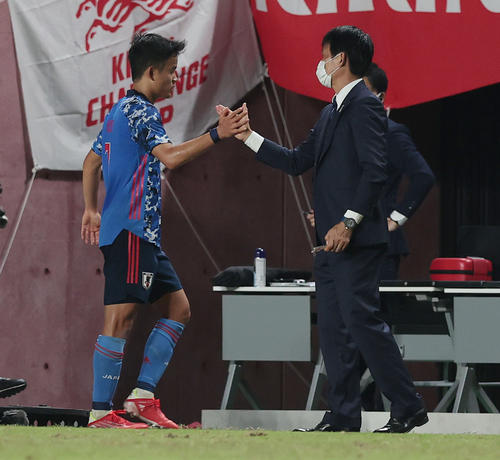 U－24日本対U－24ホンジュラス　後半、（撮影・前田充）