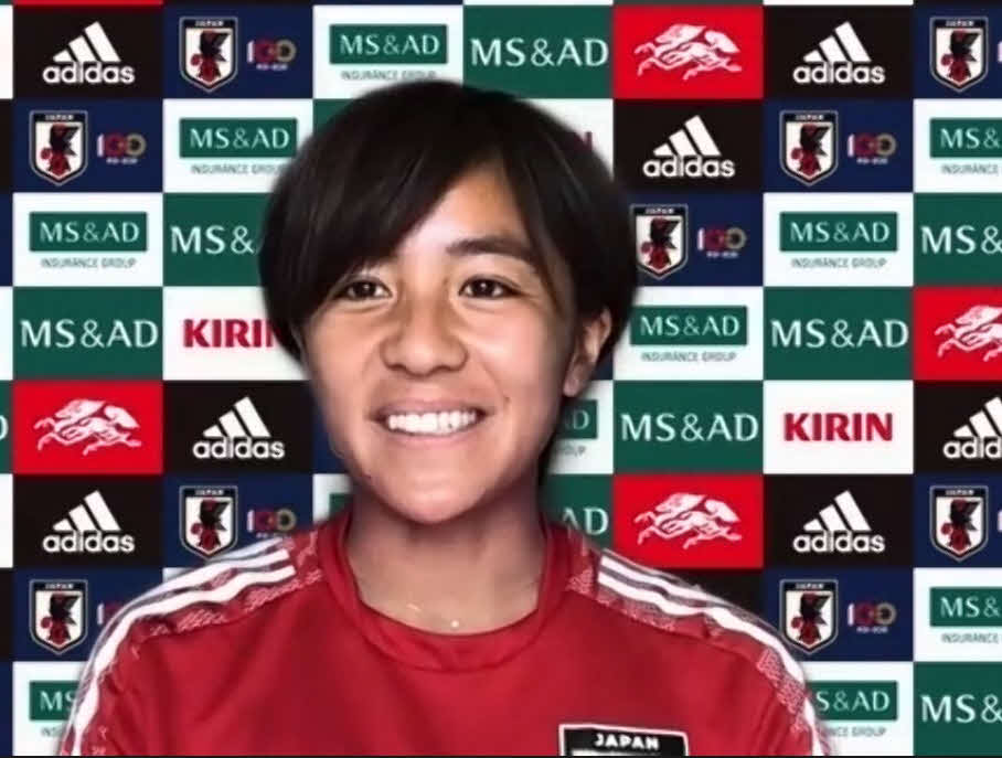 会見に応じた、なでしこジャパンFW岩渕真奈