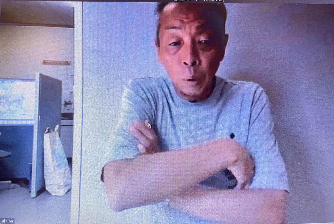 オンライン取材で、ドーハの悲劇を振り返る吉田光範氏