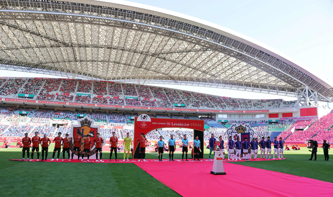 名古屋－C大阪戦が行われた埼玉スタジアム（撮影・浅見桂子）