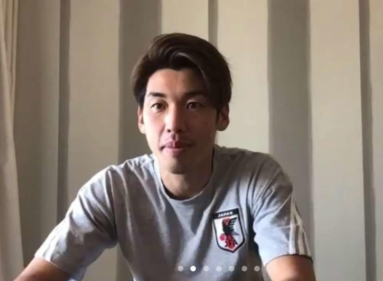 オンライン取材に応じるFW大迫勇也