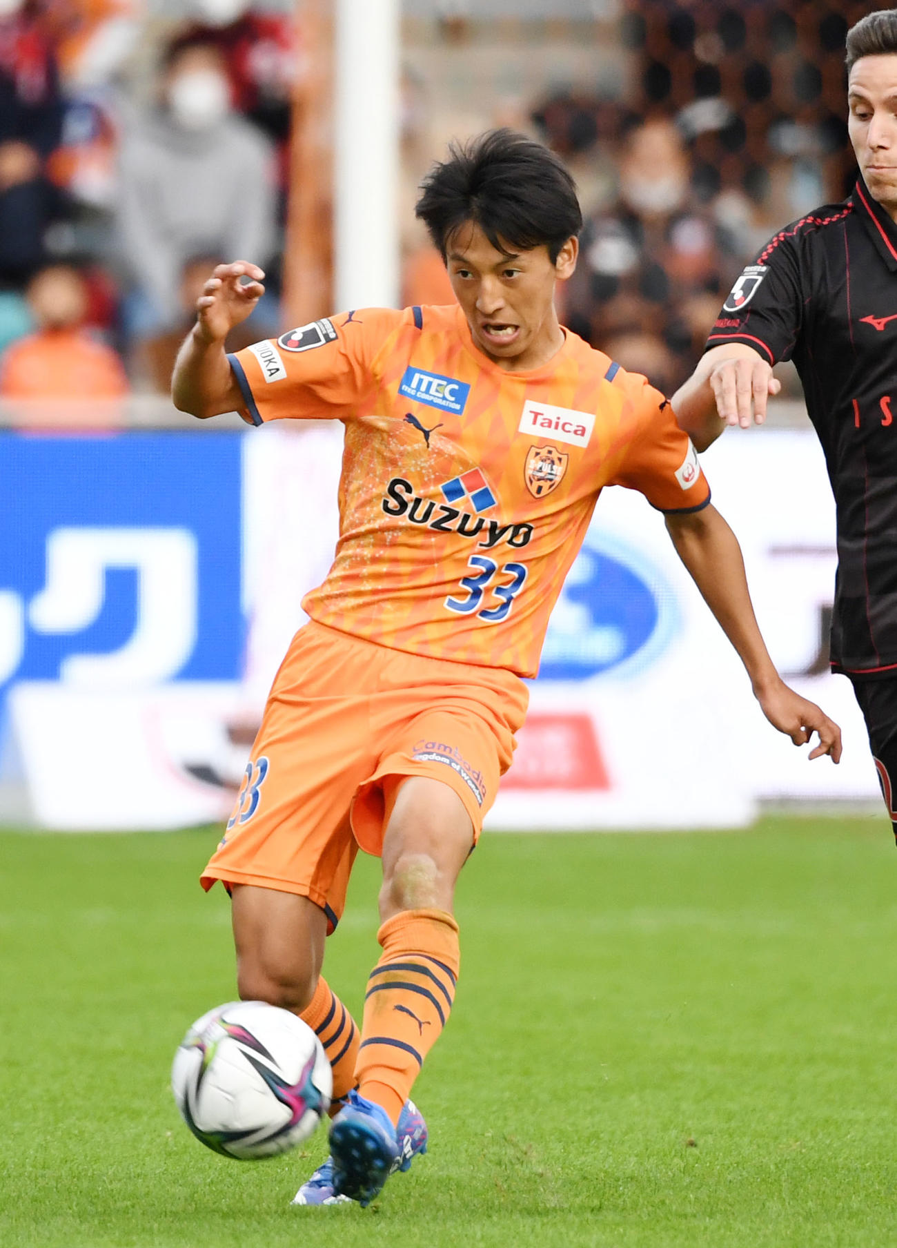 清水MF松岡大起（2021年11月6日撮影）