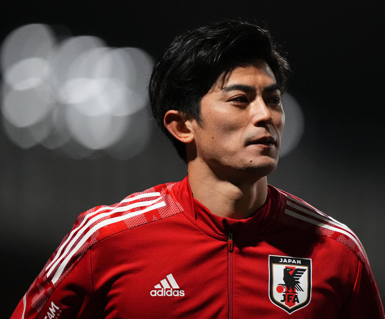 19日、ランニングをする谷口（撮影・横山健太）