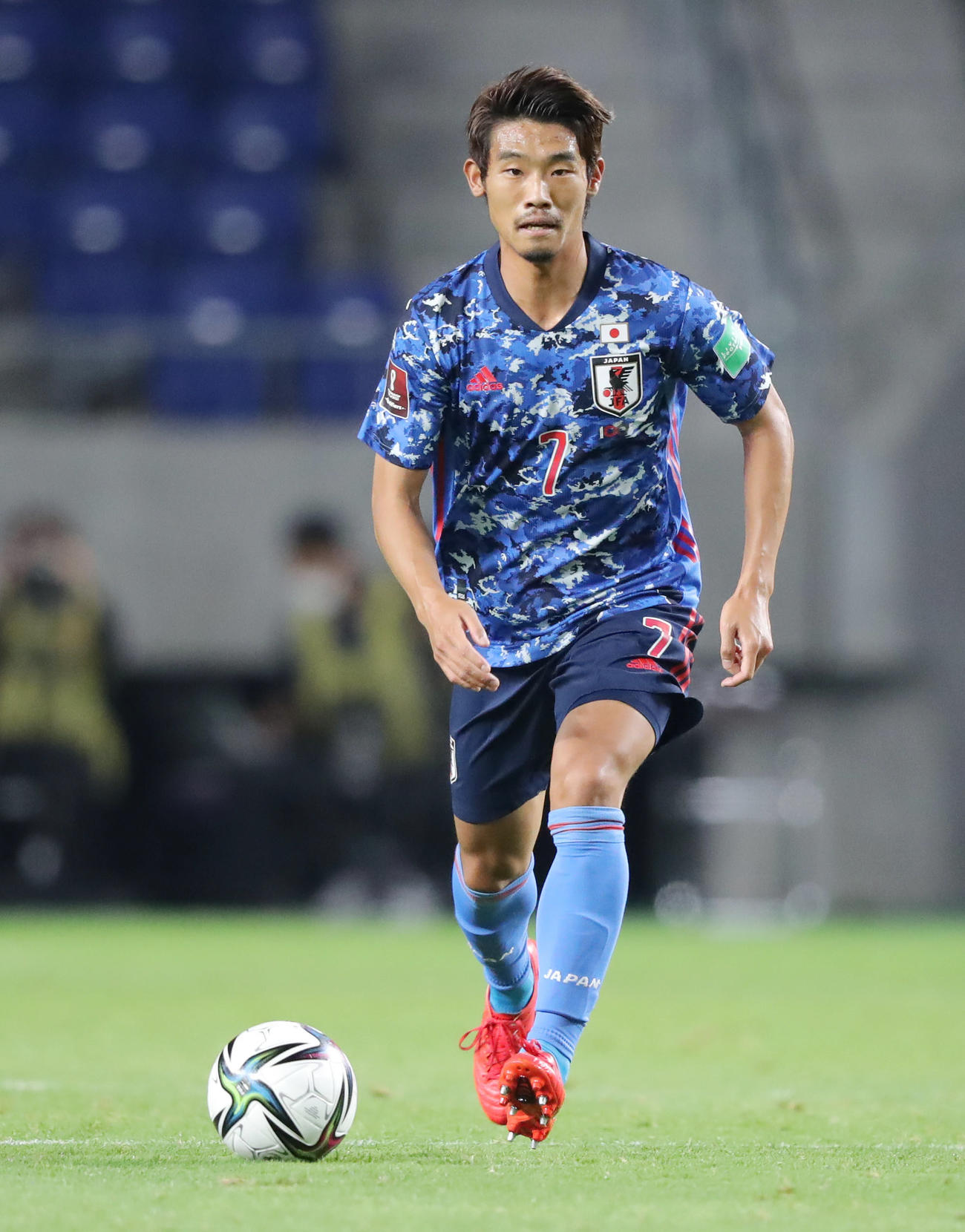 守田英正（2021年6月7日撮影）