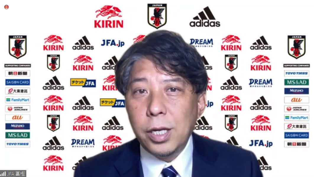 オンライン会見に出席したサッカーU－19日本代表監督の富樫剛一監督