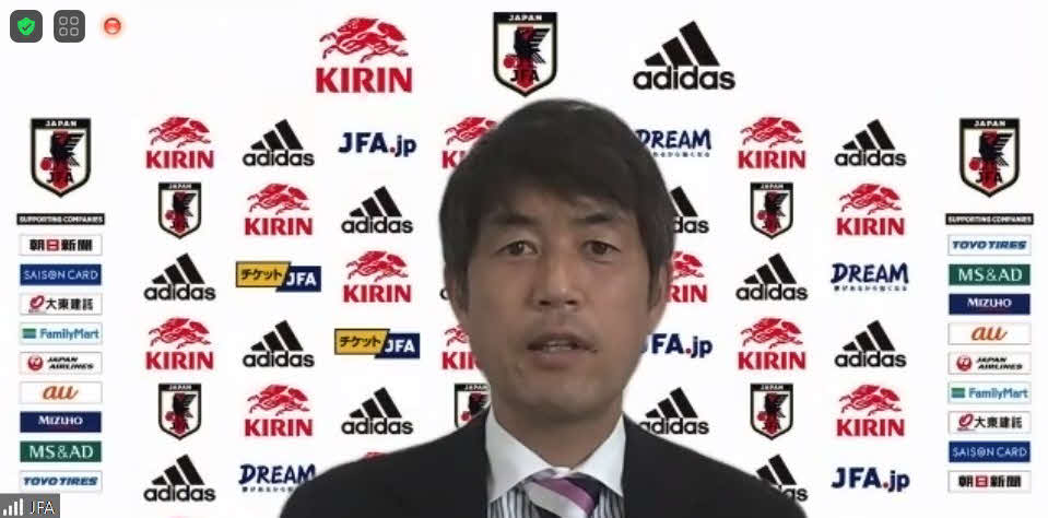 オンライン会見に出席したなでしこジャパンの池田太監督