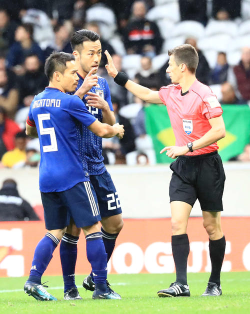 吉田麻也 確実に力の差ある 本大会見据えて現実的なサッカーを ブラジル戦過去にpk献上も 日本代表写真ニュース 日刊スポーツ