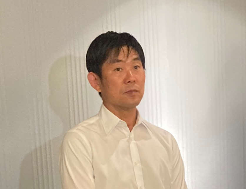 チュニジア戦から一夜明けて取材対応する日本代表の森保監督
