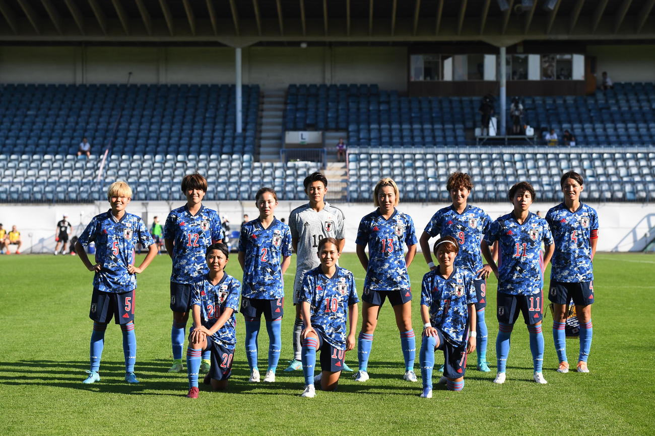 フィンランド戦に臨んだなでしこジャパンの先発メンバー（C）JFA