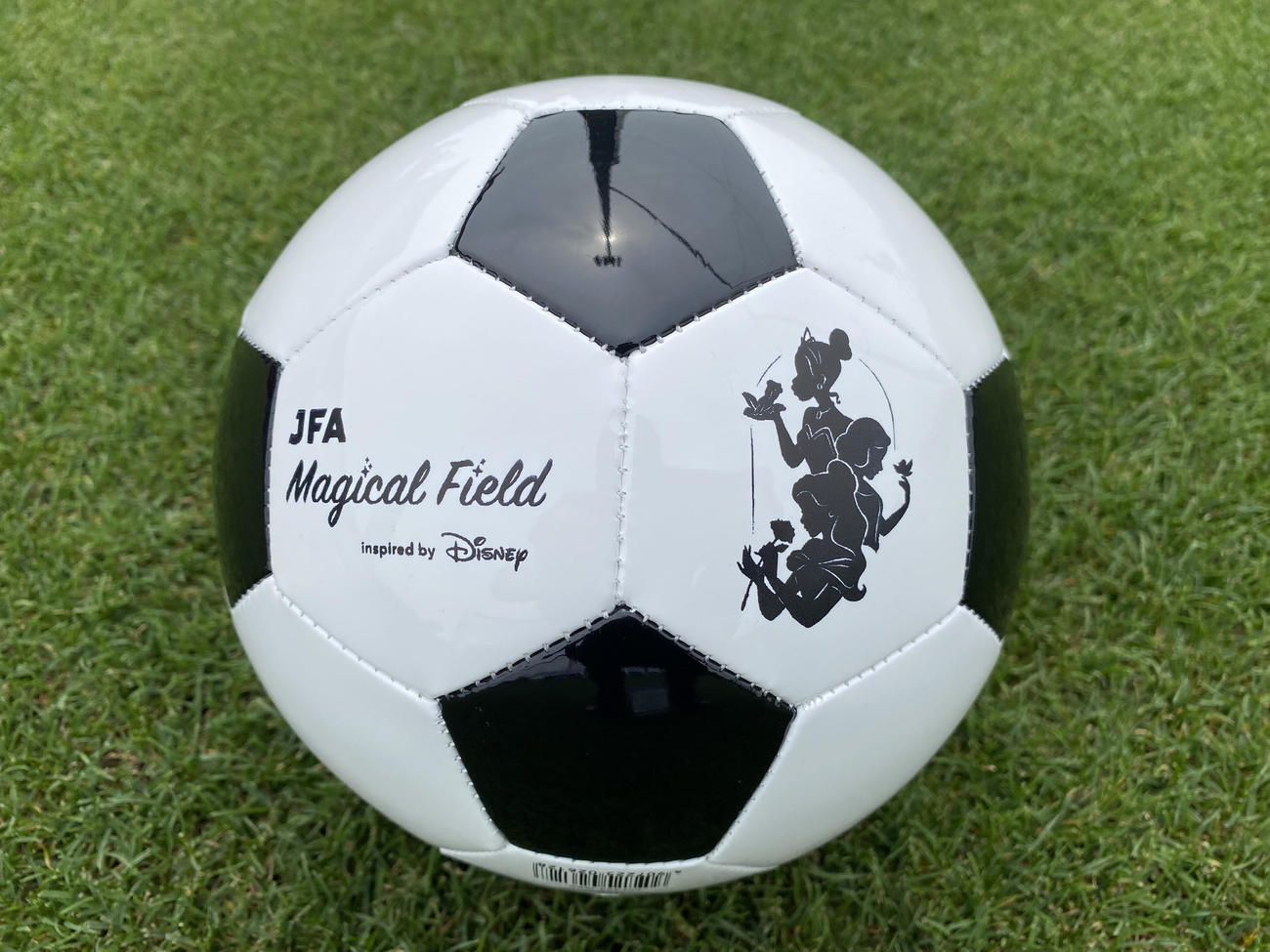 日本サッカー協会とディズニーが共同で行うサッカー教室で使用される予定のユサッカーボール（C）Disney JFA Magical Field Inspired by Disney