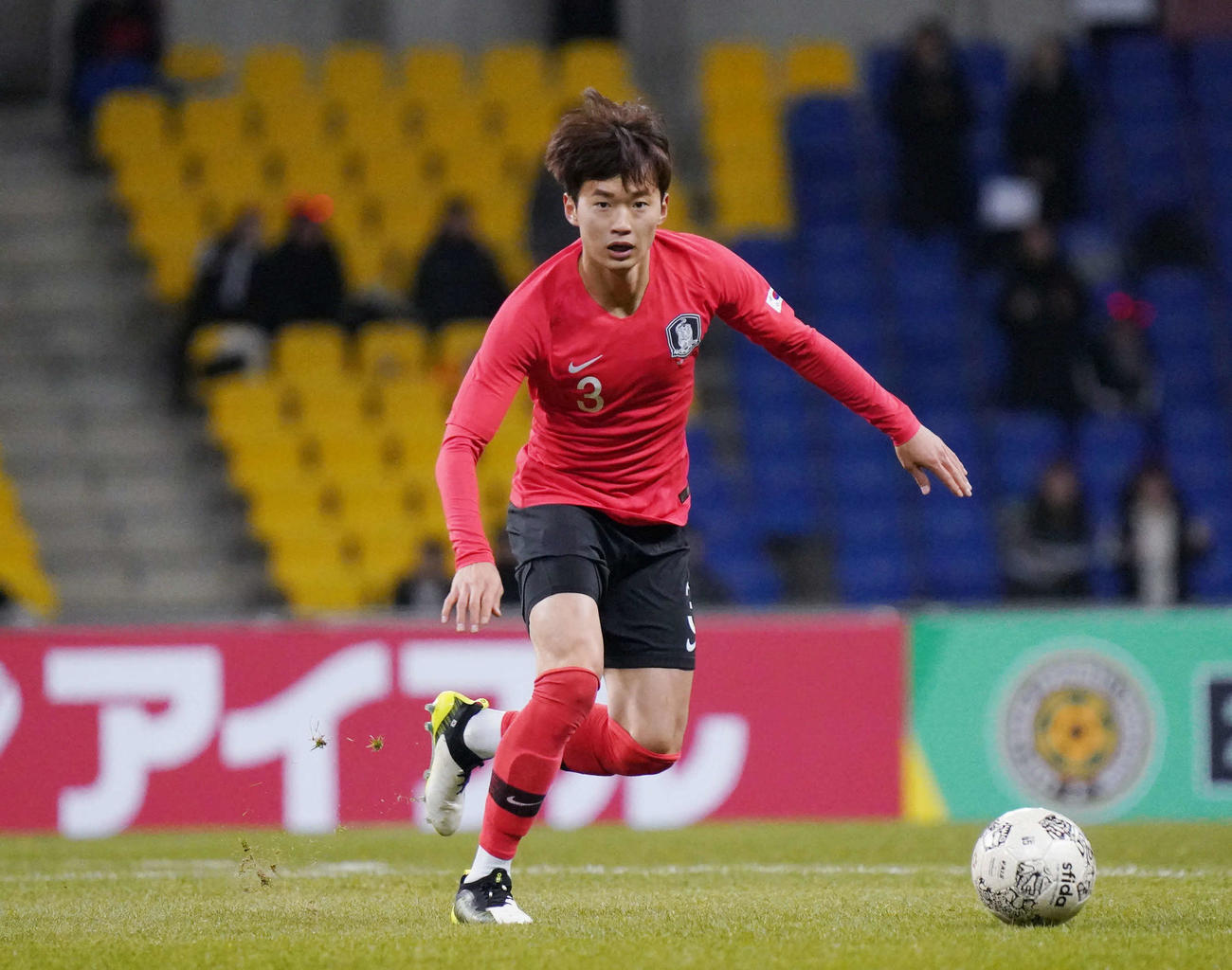韓国代表のキム・ジンス（2019年12月15日撮影）