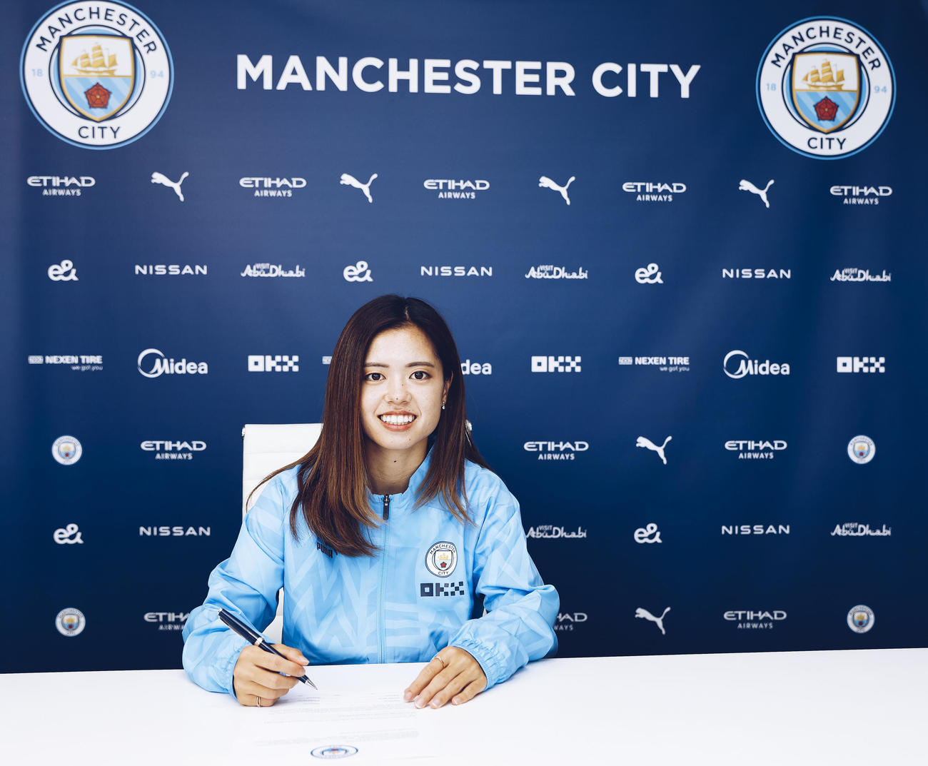 マンチェスター・シティーに移籍したMF長谷川唯（C）Manchester City FC