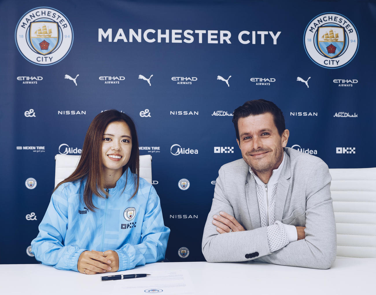 マンチェスター・シティーに移籍したMF長谷川唯（C）Manchester City FC