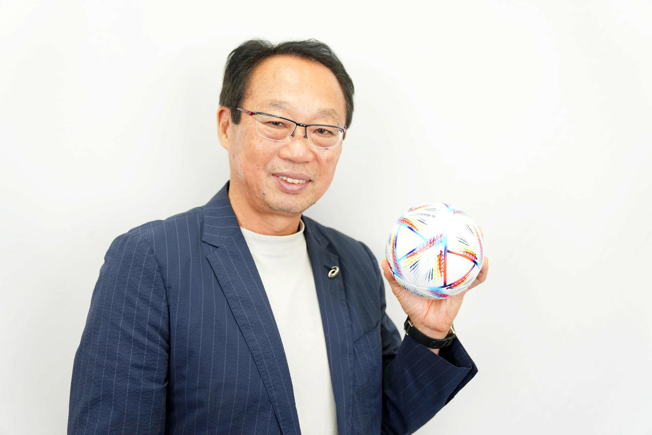 カタールW杯への思いを語った岡田武史氏（撮影・横山健太）
