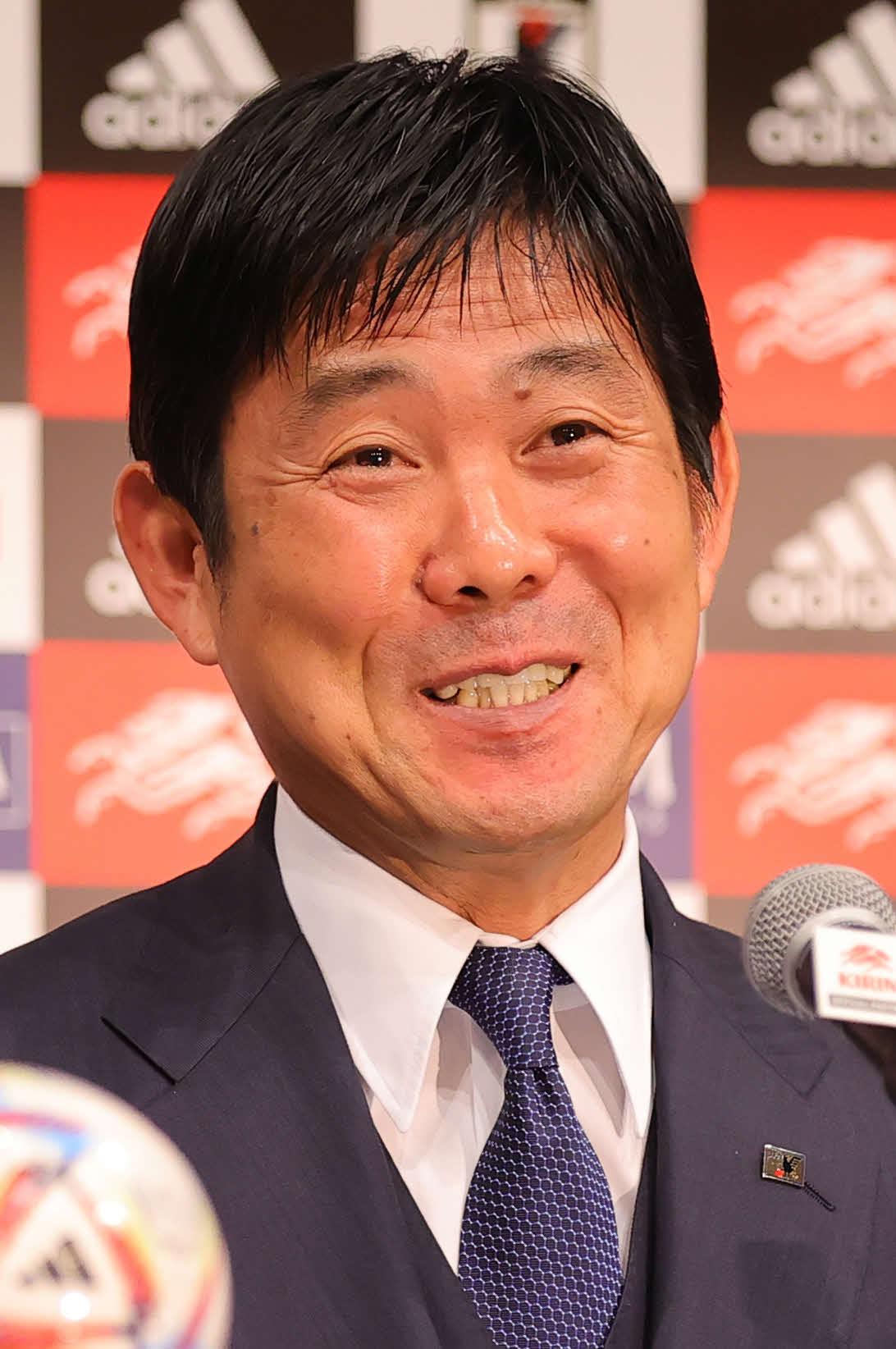 日本代表・森保一監督（22年12月28日撮影）