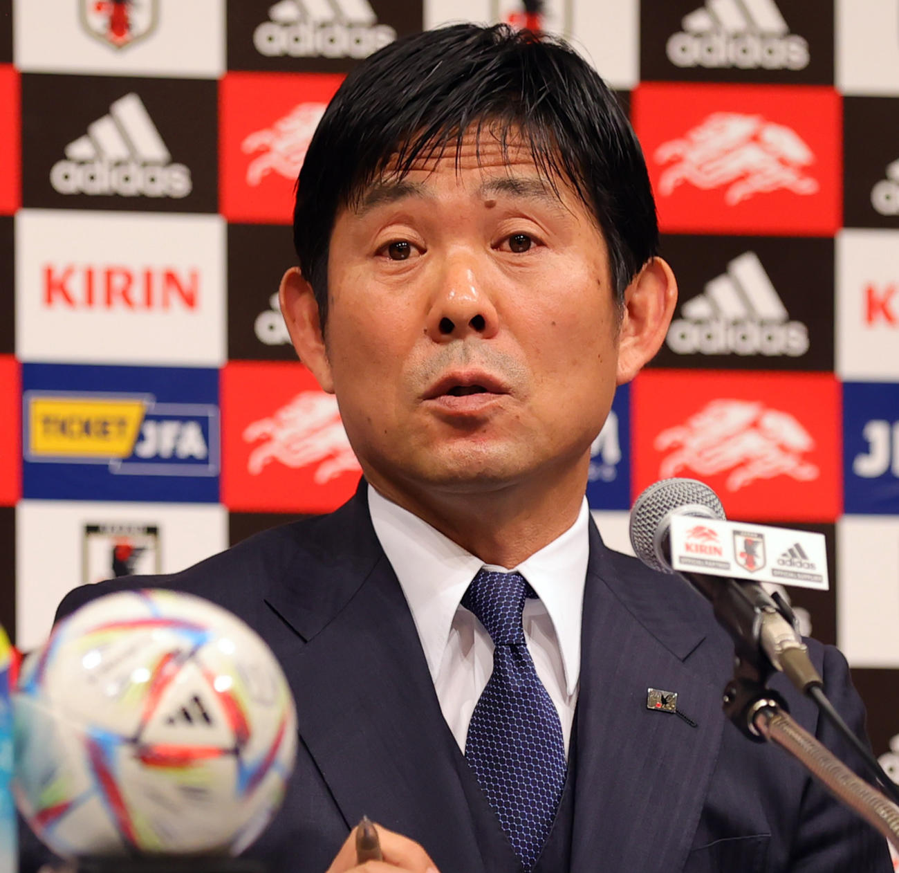 日本代表森保一監督（2022年12月撮影）