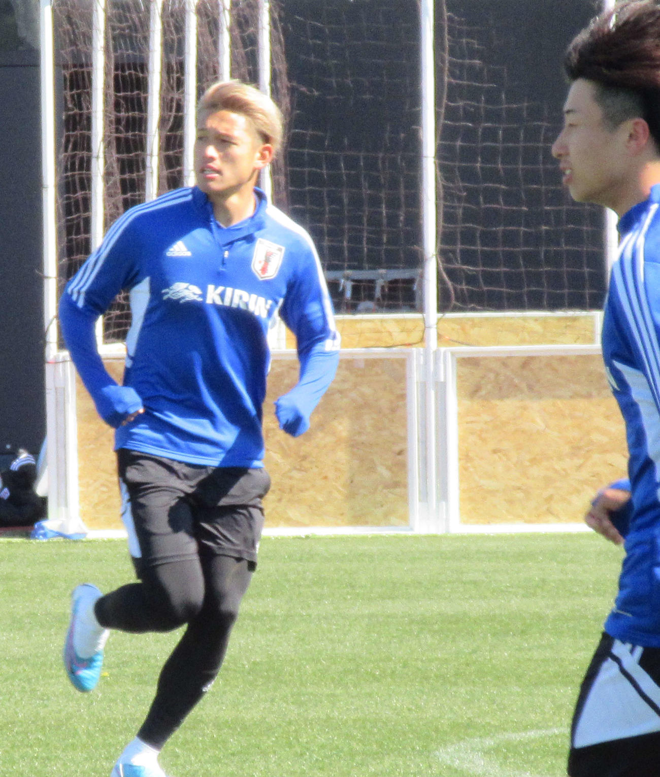 トレーニングを行うU－20日本代表MF松木玖生（2023年2月撮影）