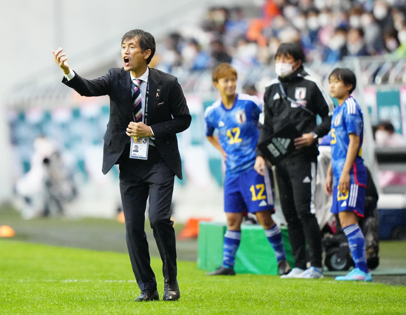 なでしこジャパン池田監督（2022年10月9日撮影）