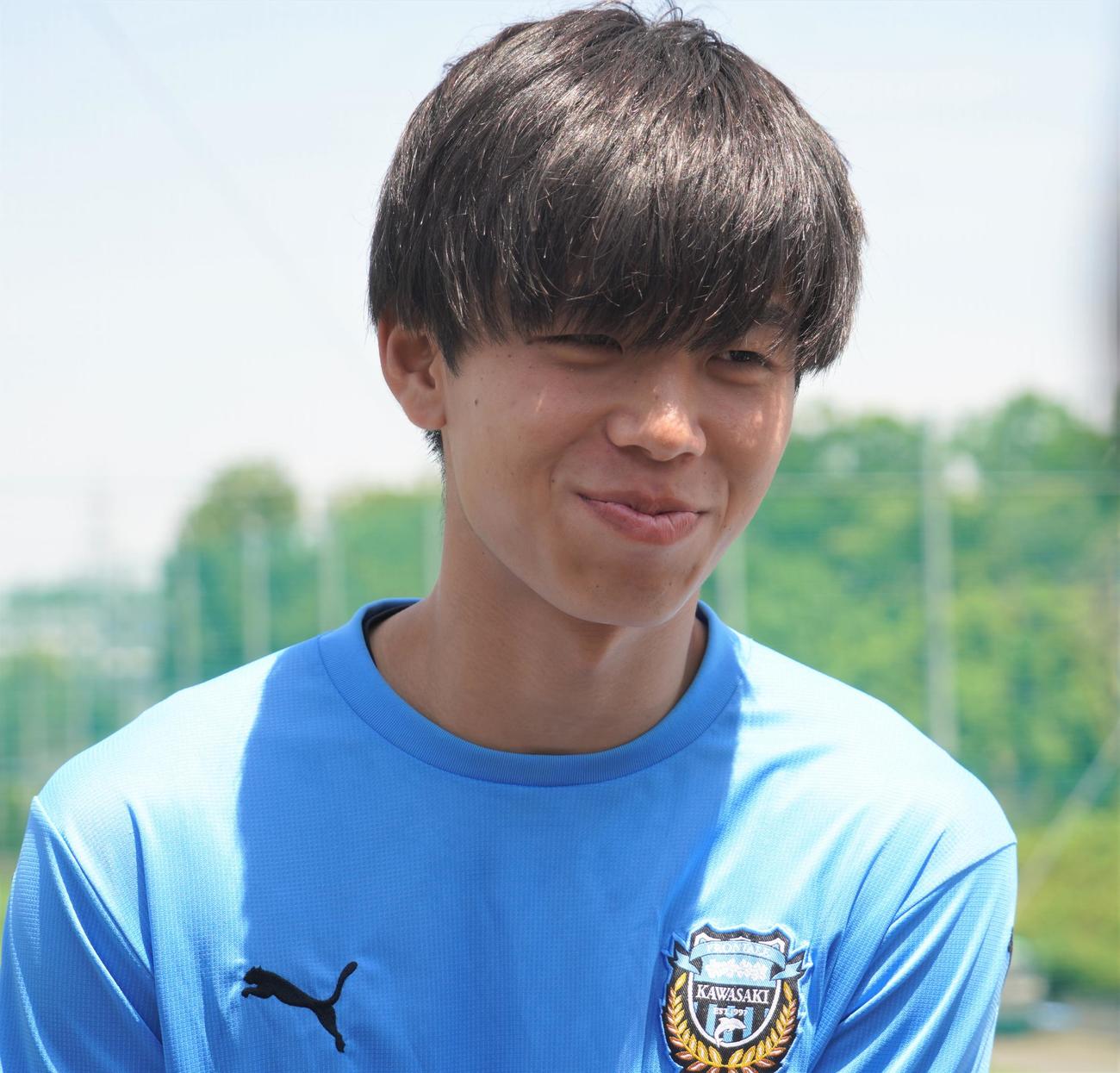 U－20W杯日本代表メンバーに選出された川崎FのDF高井幸大（撮影・佐藤成）