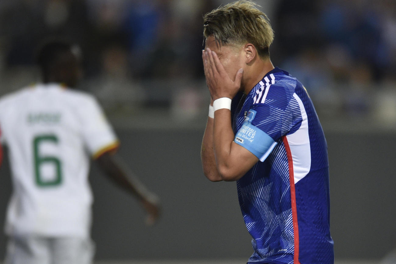 U－20W杯・日本－セネガル　得点のチャンスを逃した松木玖生（AP）