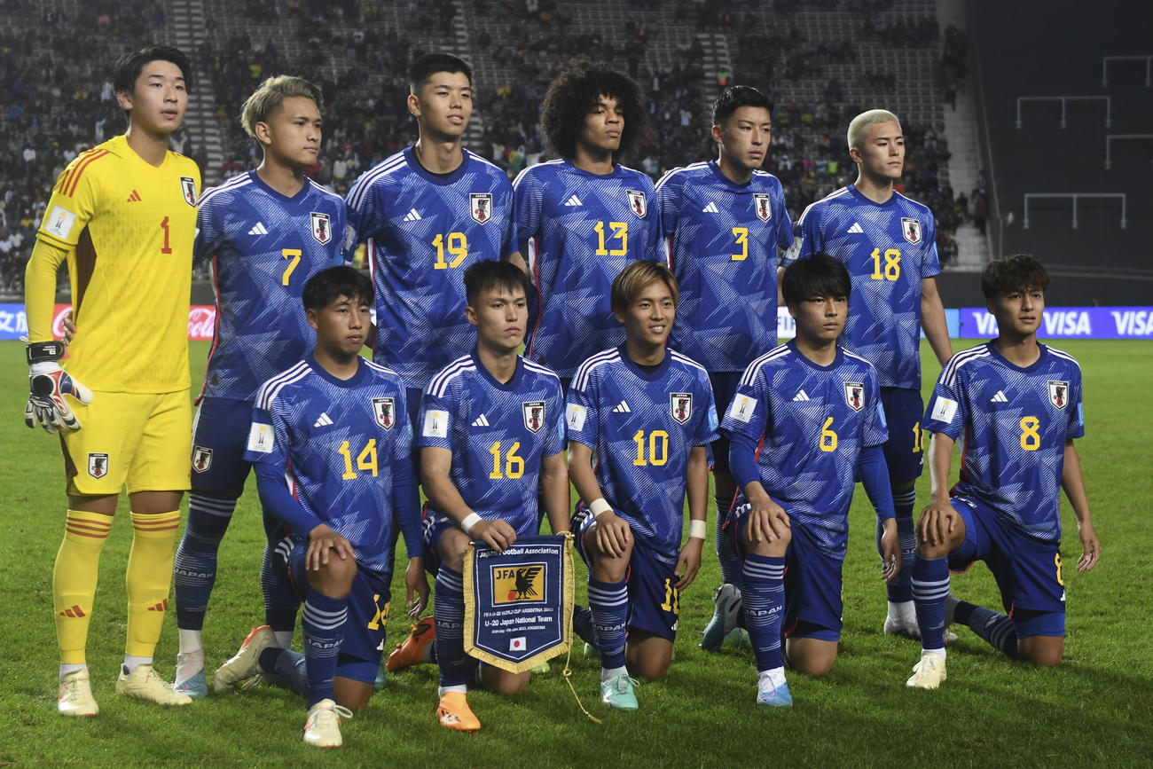 U－20W杯　日本代表の選手（AP）