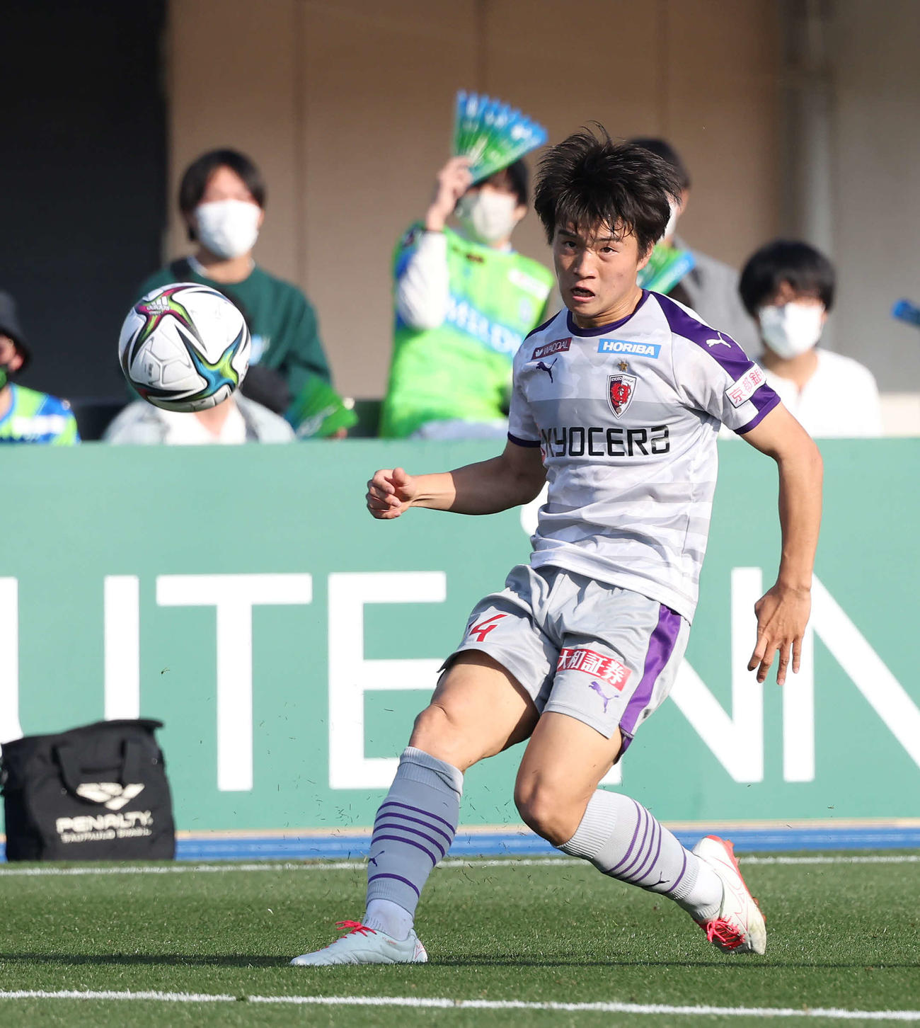 京都MF川崎颯太（2022年3月12日撮影）
