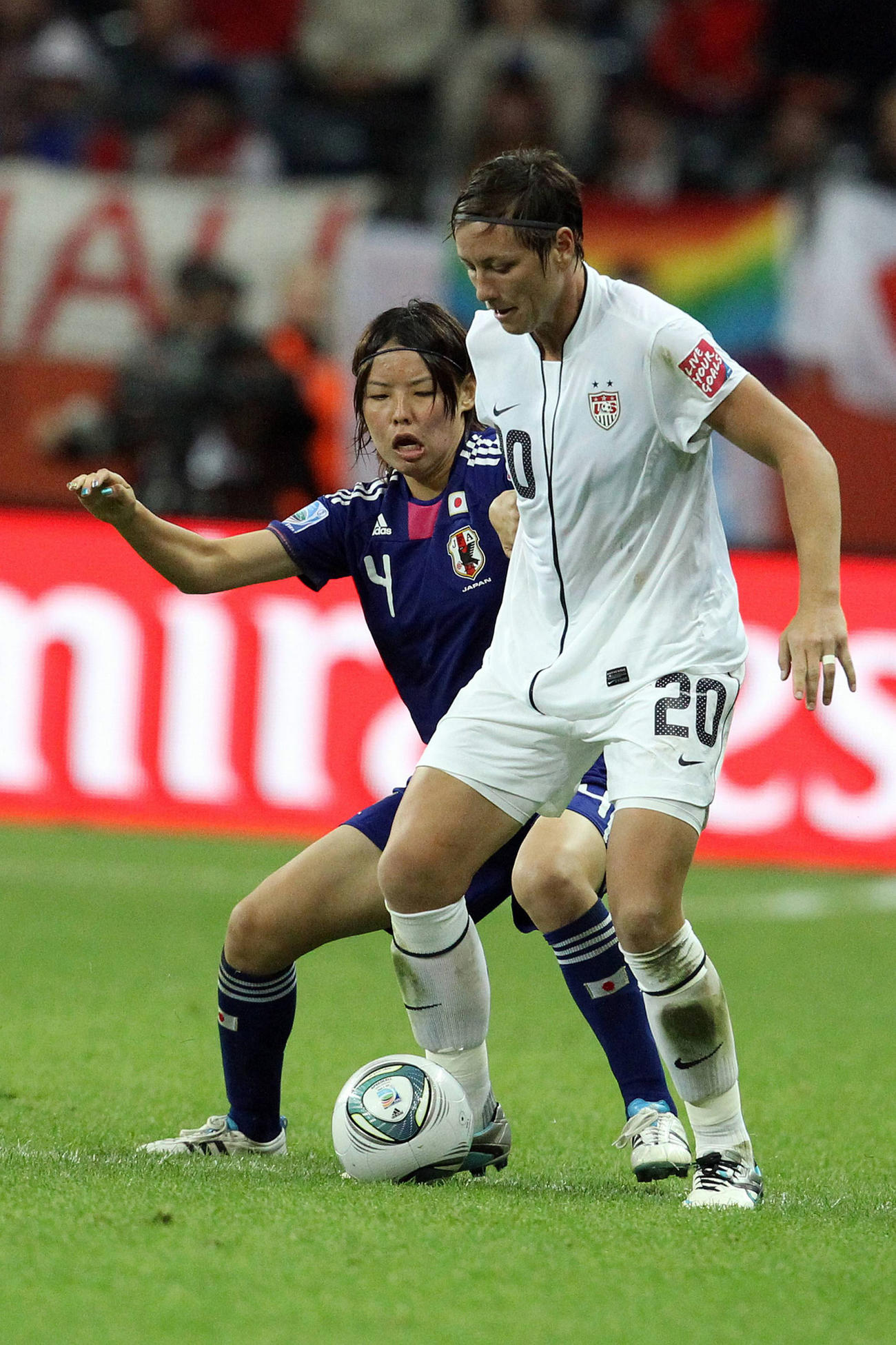 11年W杯決勝米国戦でワンバックを徹底マークした熊谷紗希（撮影・PIKO）