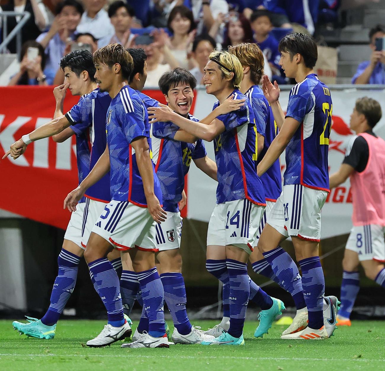 日本対ペルー　（撮影・上田博志）＝2023年6月20日、パナソニックスタジアム吹田