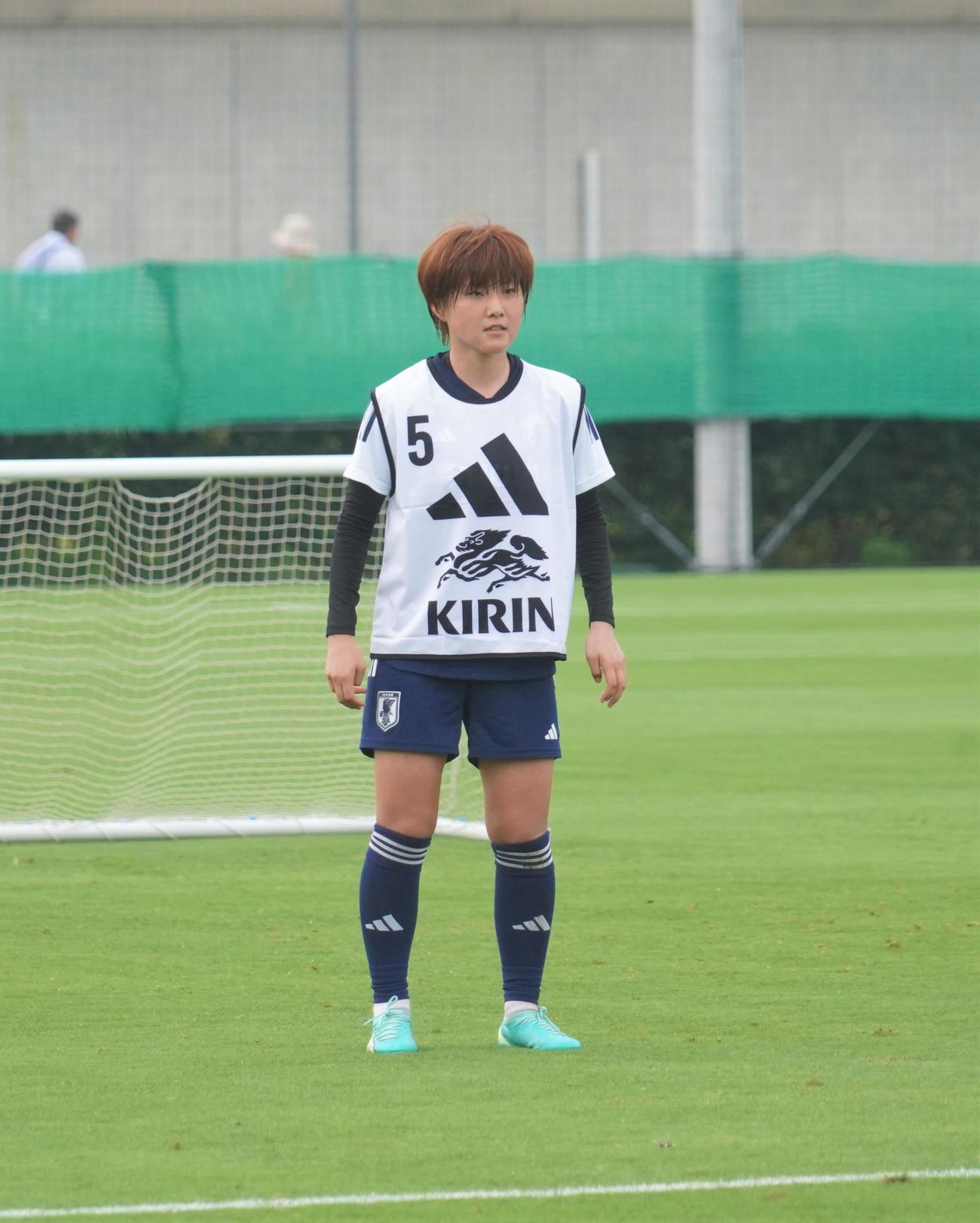 女子W杯オーストラリア・ニュージーランド大会に向けた合宿に臨む林穂之香（撮影・佐藤成）